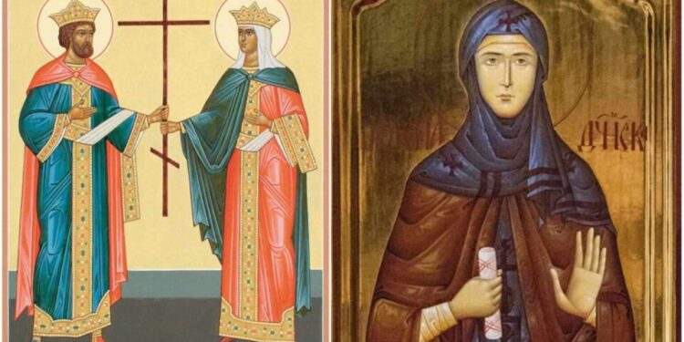 Данас се славе Свети цар Константин и царица Јелена а такође и Преподобна Јелена Дечанска