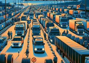 Teretnjaci u dugim kolonama: Dva sata čekanja na izlazu iz Srbije na Batrovcima