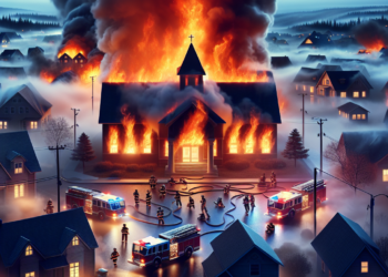 Požar u školi u Kosjeriću: Vatrogasci i policija na terenu