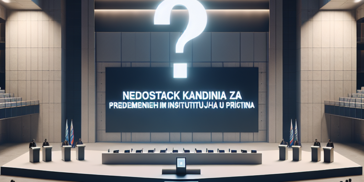 Nedostatak kandidata za predsednika privremenih institucija u Prištini 1 Nedostatak kandidata za predsednika privremenih institucija u Prištini