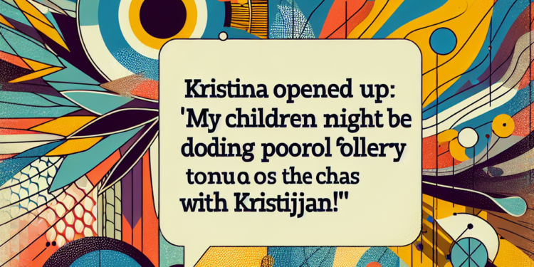 Kristina otvorila dušu: ‘Moja deca sutra možda budu loša zbog haosa s Kristijanom!’