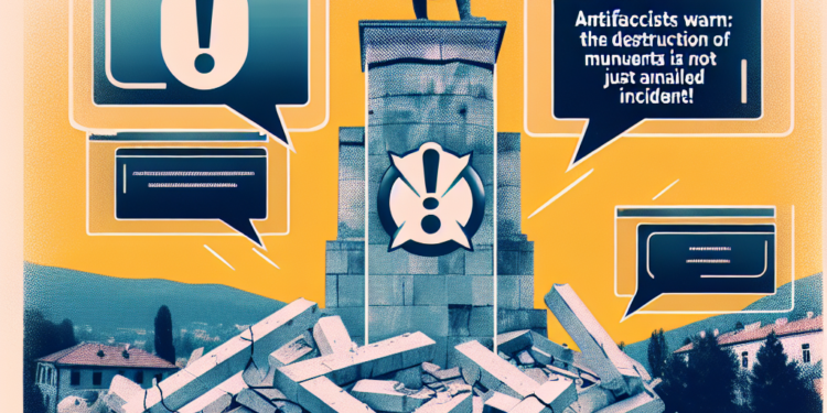 Antifašisti upozoravaju: Uništavanje spomenika u Prijepolju nije samo izolovani incident! 1 Antifašisti upozoravaju: Uništavanje spomenika u Prijepolju nije samo izolovani incident!