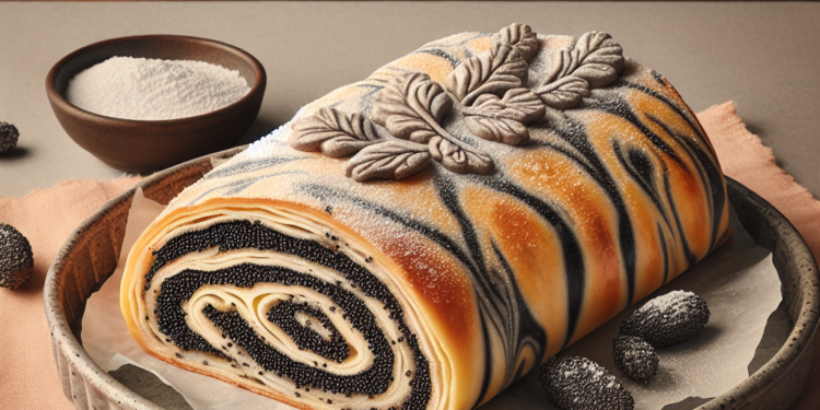 Mramorna štrudla sa makom: Brzi kolači za slatke trenutke!