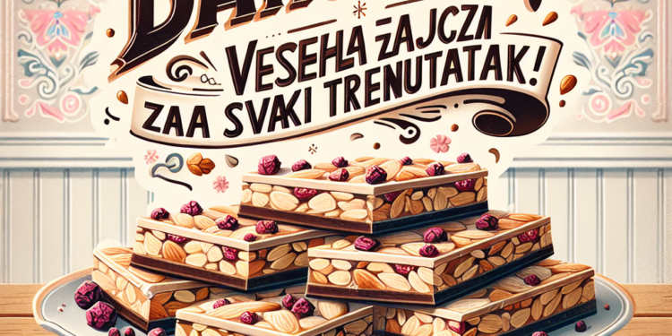 Posni Badem Barovi – Veseli Zalogaji Za Svaki Trenutak!