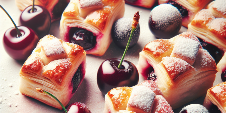 Ukusne kocke od lisnatog testa s višnjama: Slatki hit za svaku priliku!