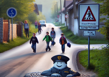 U Kozjaku postavljen ležeći policajac za veću sigurnost učenika!