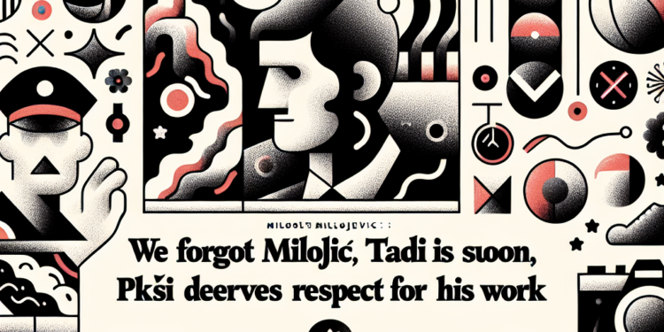 Miloš Milojević: Prebrzo smo zaboravili Tadića, Piksi zaslužuje poštovanje za svoj rad 1 Miloš Milojević: Prebrzo smo zaboravili Tadića, Piksi zaslužuje poštovanje za svoj rad