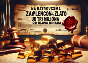 Na Batrovcima zaplenjeno investiciono zlato u vrednosti od tri miliona dinara