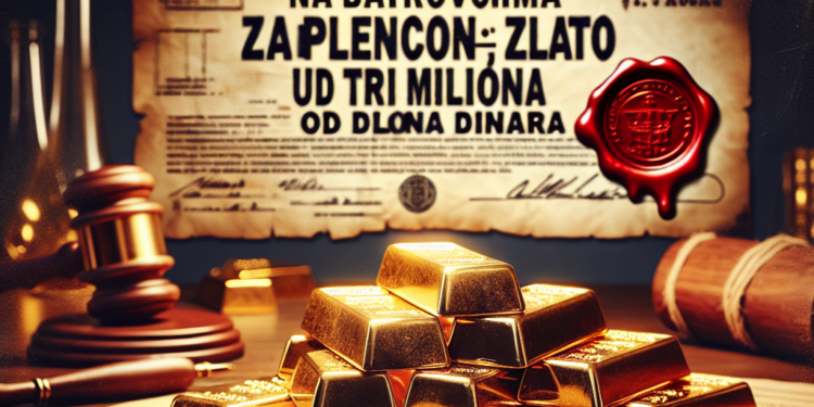 Na Batrovcima zaplenjeno investiciono zlato u vrednosti od tri miliona dinara