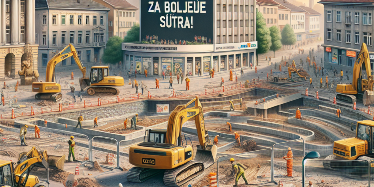 Počeli radovi na uređenju gradskog trga u Ljigu: Nova lica za bolje sutra!