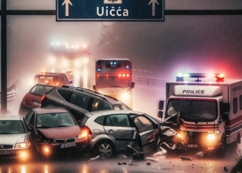 Stravičan lančani sudar kod Užica: Četiri vozila u nesreći zbog kiše i mokrog kolovoza