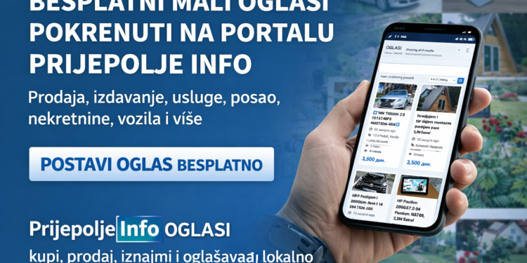 Pokrenuti besplatni mali oglasi na Prijepolje Info portalu