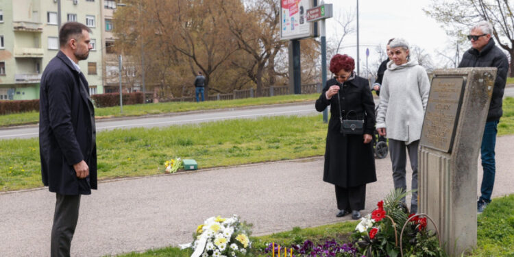 Žarko Mićin obeležio 27. godišnjicu pogibije Olega Nasova polaganjem venaca