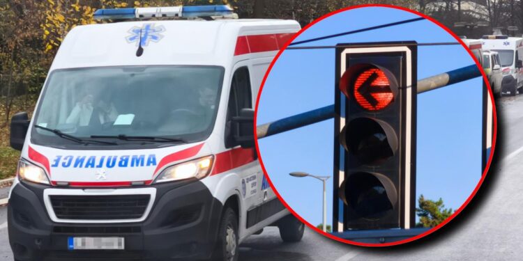 Teške povrede: Mladić povređen padom semafora u Novom Sadu