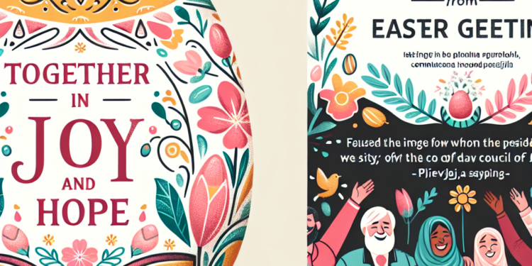 „Васкршња честитка предсједнице СО Пљевља Јоване Тошић: Заједно у радости и нади“