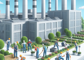 Radnici FAP-a zajedno transformisali prostor ispred fabrike u prijatno mesto