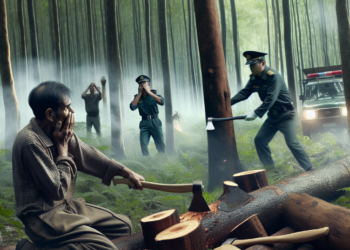 Brodarevac uhapšen zbog nelegalne seče drveta