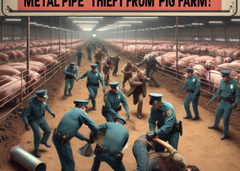 Policija uhapsila osumnjičene u pokušaju krađe metalnih cevi sa farme svinja!