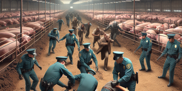 Policija uhapsila osumnjičene u pokušaju krađe metalnih cevi sa farme svinja!