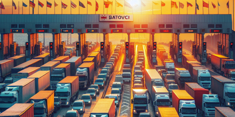 Čekanje na Batrovcima: Teretna vozila zadržana četiri sata na izlazu