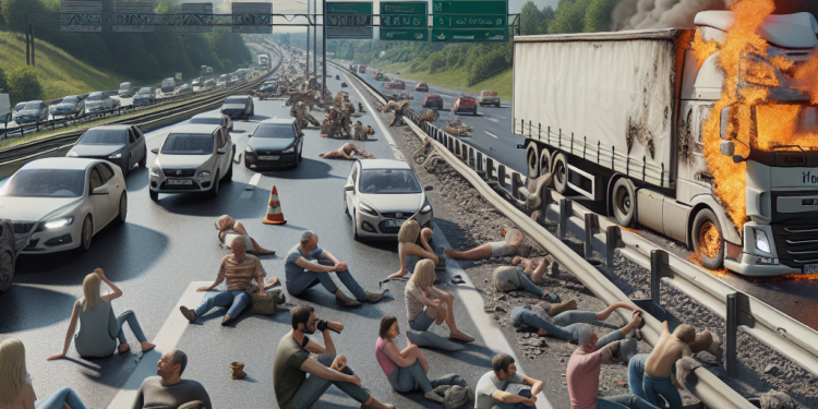 Драма на ауто-путу Милош Велики: Камион у пламену, причинио застоје у саобраћају!