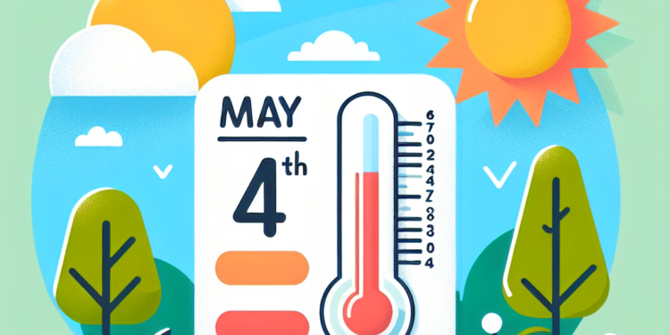 [gpt3]Napiši kratak novinarski naslov za vest i nemoj menjati suštinu: Nedeljko Todorović: Za prvomajske praznike pretežno sunčano, od 4. maja porast temperature