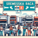 Teretnjaci čekaju sat vremena na izlazu iz Srbije na Sremskoj Rači