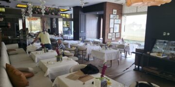 Pucnjava na Novom Beogradu: Restoran nakon incidenta (foto)
