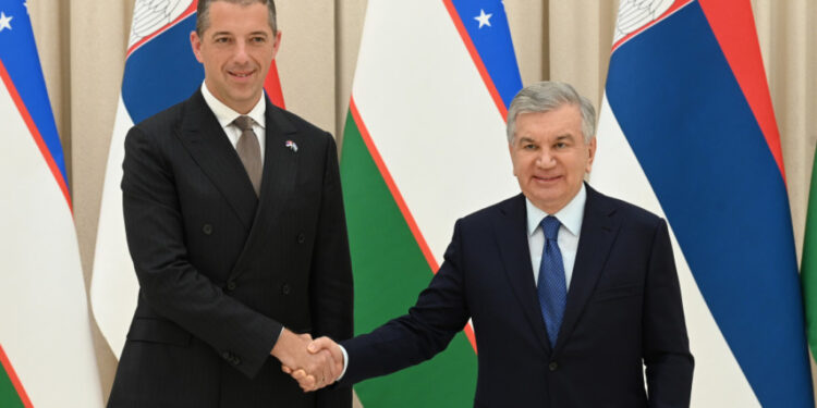 Marko Đurić sa Šavkatom Mirzijojevom: Srbija opredeljena za nastavak i proširenje saradnje sa Uzbekistanom 1 Marko Đurić sa Šavkatom Mirzijojevom: Srbija opredeljena za nastavak i proširenje saradnje sa Uzbekistanom