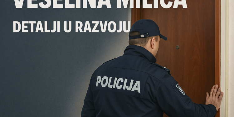 Policija izvršila pretres stana Veselina Milića: Detalji u razvoju 1 Policija izvršila pretres stana Veselina Milića: Detalji u razvoju