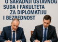 Potpisan protokol o saradnji Ustavnog suda i Fakulteta za diplomatiju i bezbednost 5 Potpisan protokol o saradnji Ustavnog suda i Fakulteta za diplomatiju i bezbednost