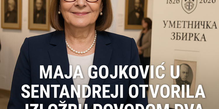 Maja Gojković u Sentandreji otvorila izložbu povodom dva veka Matice srpske 1 Maja Gojković u Sentandreji otvorila izložbu povodom dva veka Matice srpske