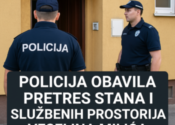 Policija obavila pretres stana i službenih prostorija Veselina Milića