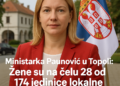 Ministarka Paunović u Topoli: Žene su na čelu 28 od 174 jedinice lokalne samouprave u Srbiji