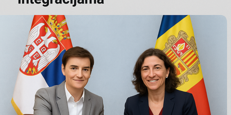 Ana Brnabić razgovarala sa ministarkom spoljnih poslova Andore o saradnji i evropskim integracijama 1 Ana Brnabić razgovarala sa ministarkom spoljnih poslova Andore o saradnji i evropskim integracijama