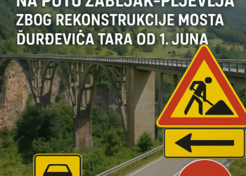 Izmenjen saobraćaj na putu Žabljak–Pljevlja zbog rekonstrukcije mosta Đurđevića Tara od 1. juna