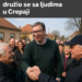 Vučić krenuo u Orlovat, družio se sa ljudima u Crepaji
