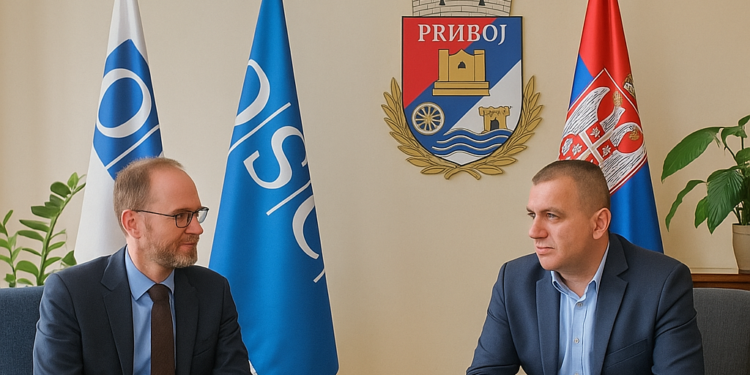 Шеф Мисије ОЕБС-а у Прибоју: Разговор о сарадњи и локалном развоју 1 Шеф Мисије ОЕБС-а у Прибоју: Разговор о сарадњи и локалном развоју
