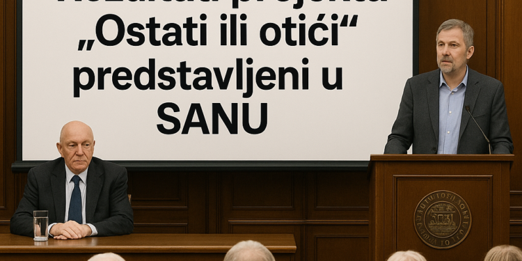 „Čajetina na vrhu: Rezultati projekta 'Ostati ili otići' predstavljeni u SANU“ 5 „Čajetina na vrhu: Rezultati projekta ‘Ostati ili otići’ predstavljeni u SANU“