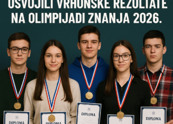 Gimnazijalci iz Pljevalja osvojili vrhunske rezultate na Olimpijadi znanja 2026.