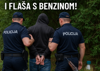 Uhapšeni na Vračaru: U žbunju pronađena automatska puška i flaša s benzinom!