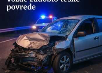 Teška saobraćajna nesreća u Bijelom Polju: Vozač zadobio teške povrede