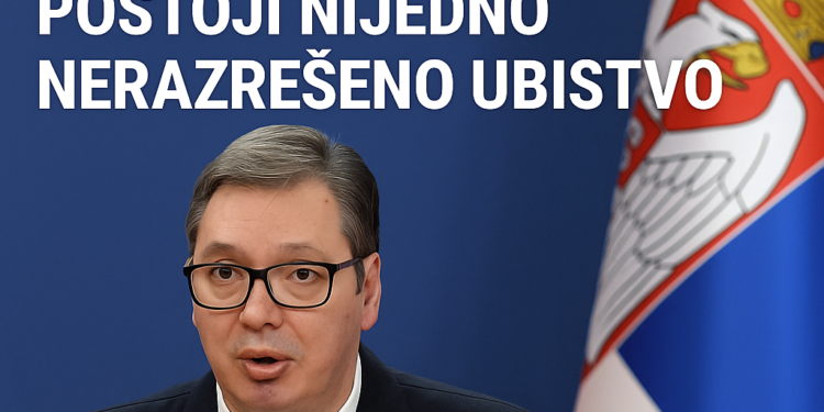 Vučić: Veliki rezultat što ove godine ne postoji nijedno nerazrešeno ubistvo 1 Vučić: Veliki rezultat što ove godine ne postoji nijedno nerazrešeno ubistvo