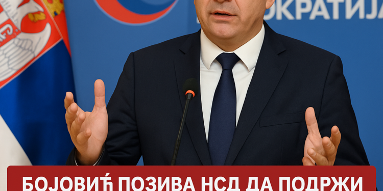 „Bojović poziva NSD da podrži inicijativu za poništenje priznanja Kosova: 'Prioriteti su važniji od fotelja'“ 1 „Bojović poziva NSD da podrži inicijativu za poništenje priznanja Kosova: ‘Prioriteti su važniji od fotelja’“