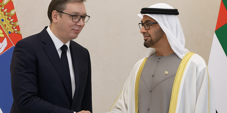 Vučić sa Mohamedom bin Zajedom o situaciji na Bliskom istoku i unapređenju odnosa Srbije i UAE