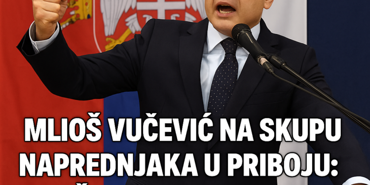Mlioš Vučević na skupu naprednjaka u Priboju: „Čekaju nas sudbonosni izbori“