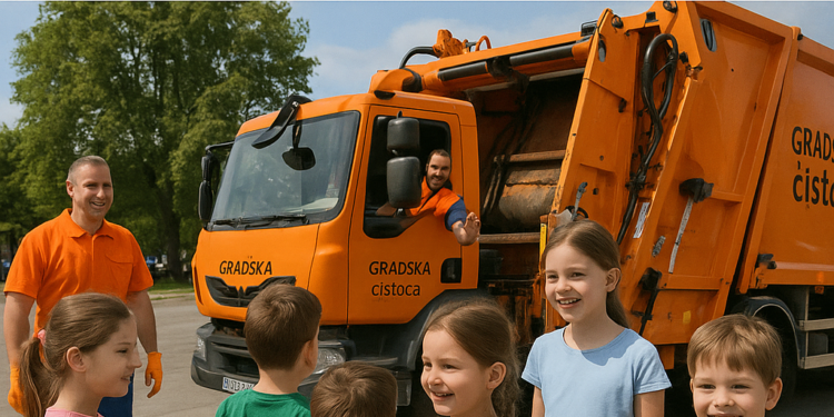 Dan otvorenih vrata u „Gradskoj čistoći“: Deca uživala u druženju, učenju i vožnji
