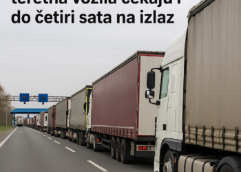 Na graničnim prelazima teretna vozila čekaju i do četiri sata na izlaz
