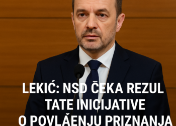 Lekić: NSD čeka rezultate inicijative o povlačenju priznanja Kosova u Zeti