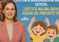 Ministarka Žarić Kovačević čestitala Međunarodni dan deteta: Žaštita najmlađih jedan od prioriteta 8 Ministarka Žarić Kovačević čestitala Međunarodni dan deteta: Žaštita najmlađih jedan od prioriteta